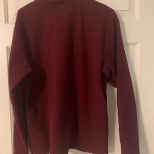 large red pink crew neck